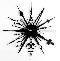 Dizajnové hodiny Diamantini&Domeniconi 398M black Millelancette 70cm