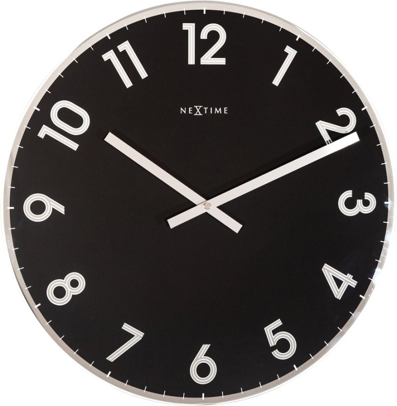 Dizajnové nástenné hodiny 8190zw Nextime Reflect 43cm