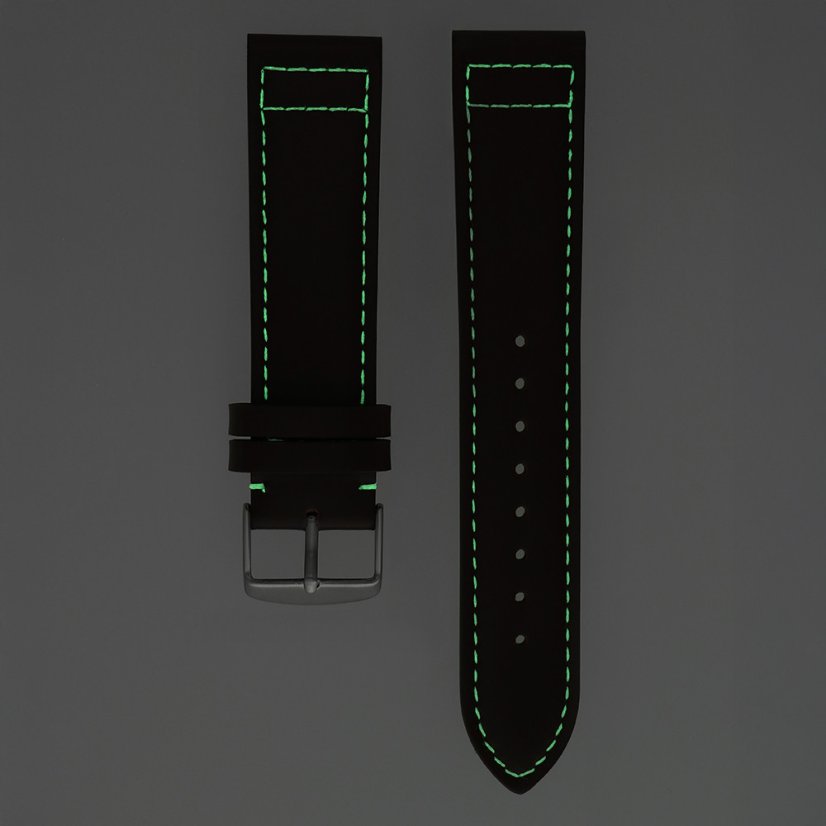 Kožený řemínek na hodinky PRIM Tritium RB.13238 (22 mm) - tmavě hnědý - RB.13238.2220.5200.L1