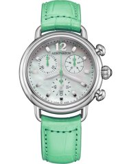 Aerowatch 1942 Chrono Lady Pastel green A 81105 AA03