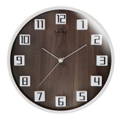 Nástenné hodiny s tichým chodom MPM Gamali - B - E01.4289.0054