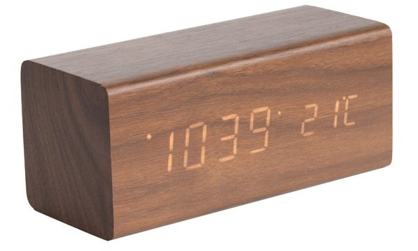 Dizajnový LED budík - hodiny 5652DW Karlsson 16cm