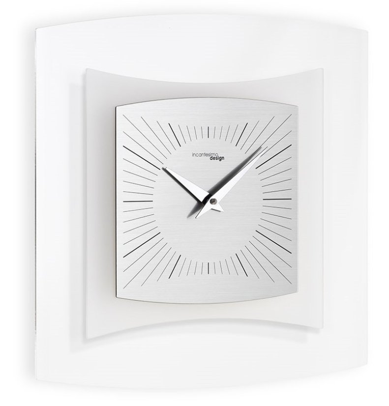 Designové nástěnné hodiny I059M chrome IncantesimoDesign 35cm Designové nástěnné hodiny I059M chrome IncantesimoDesign 35cm