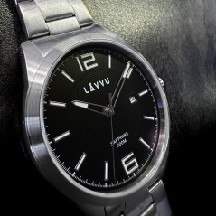 20 ATM Pánské hodinky se safírovým sklem LAVVU DYKKER Black