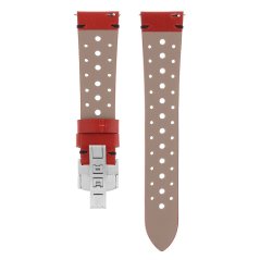 Kožený remienok na hodinky PRIM RB.13279 (22 mm) - červeno-čierny - RB.13279.2218.2090.L1