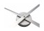 Dizajnové nástenné hodiny 2269zi Nextime Hands Silver 85cm