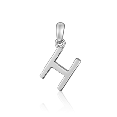 Strieborný prívesok písmeno "H" JVD SVLP0948XH2000H