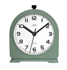 Ručičkový kovový budík s tichým chodem a mechanickým zvoněním JVD SRP2221.2