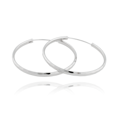 Strieborné náušnice kruhy JVD SVLE0209XD50040 (priemer 40mm)