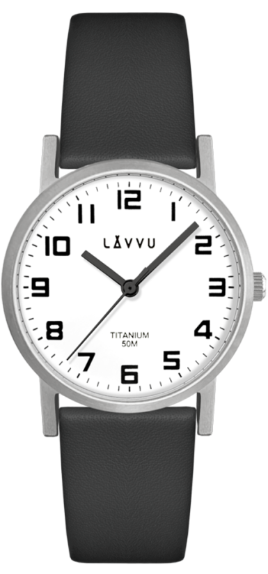 Strieborné dámske titánové hodinky LAVVU MANDAL LWL5030