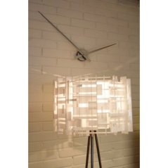 Dizajnové nástenné hodiny 2269zi Nextime Hands Silver 85cm
