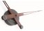 Dizajnové nástenné hodiny Nomon Merlin Walnut Graphite 125cm