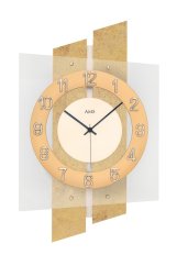 Designové nástěnné hodiny 5533 AMS řízené rádiovým signálem 46cm