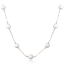 MINET Rose gold strieborný náhrdelník s prírodnými perlami Ag 925/1000 12,15g