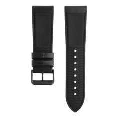 Silikonový řemínek na hodinky RJ.13251 (24 mm) - černý - RJ.13251.2422.9099.L1