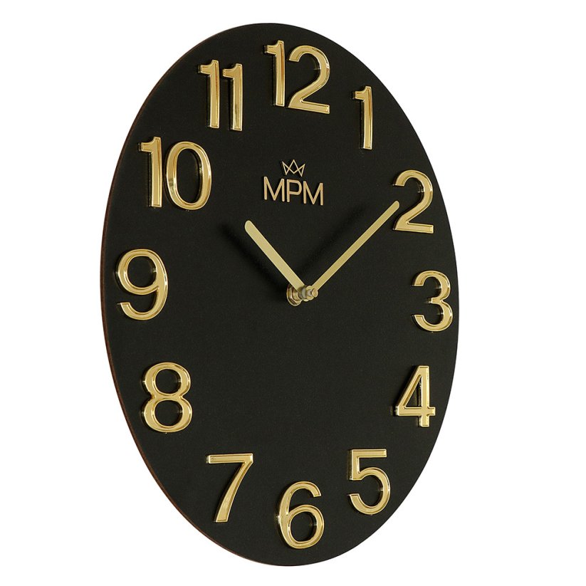 Drevené hodiny s tichým chodom MPM Timber Simplicity - F - E07M.4222.9080