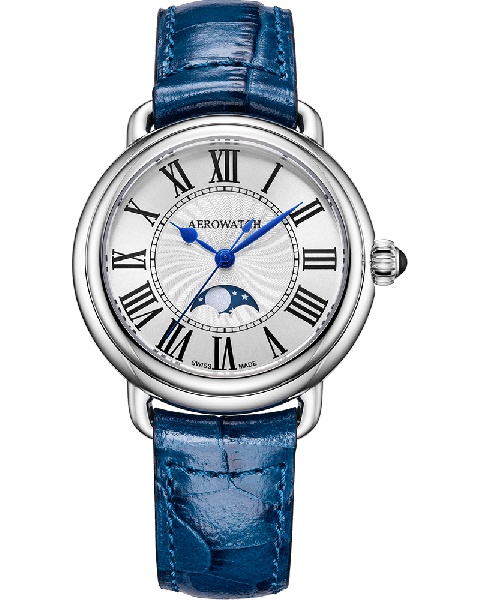 Aerowatch 1942 Moon Phase Quartz A 43960 AA03