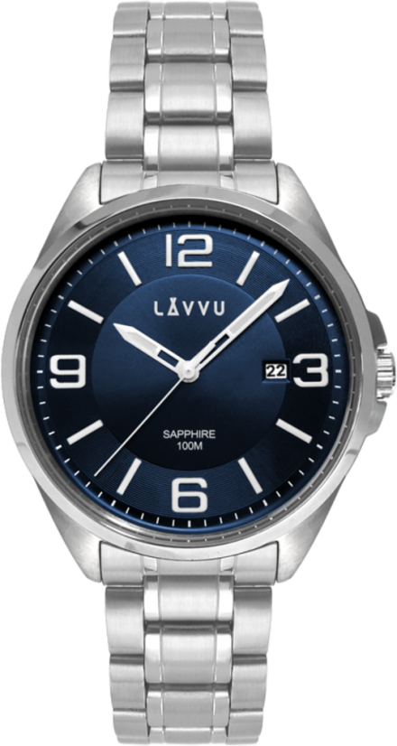 LAVVU Pánské hodinky se safírovým sklem HERNING Blue