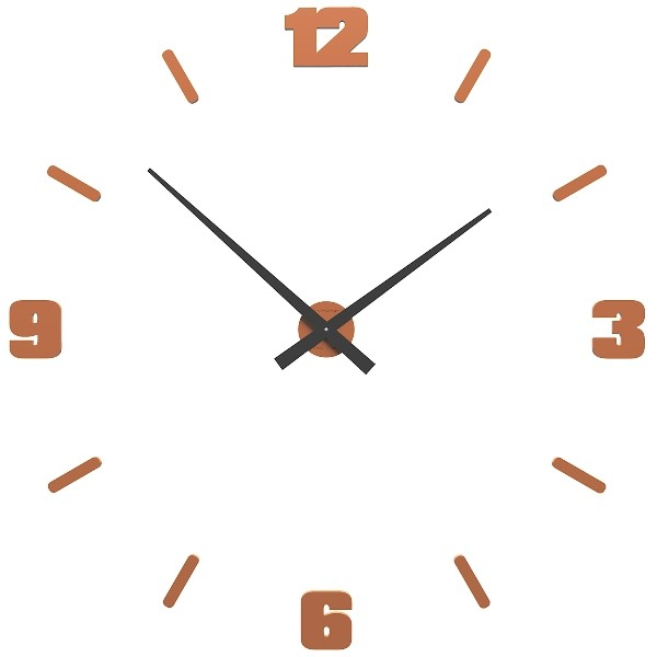 Designové hodiny 10-306 CalleaDesign Michelangelo L 100cm (více barevných verzí) Barva terracotta-24