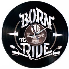 Dizajnové nástenné hodiny Discoclock 099 Born to ride 30cm