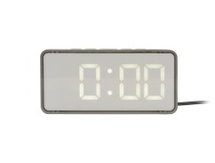 Dizajnové LED hodiny - budík 6040GY Karlsson 14cm