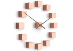 Dizajnové nástenné nalepovacie hodiny Future Time FT3000CO Cubic copper