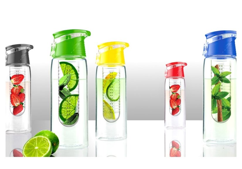 ASOBU designová fresh láhev s infuserem Flavour It fialová 600ml