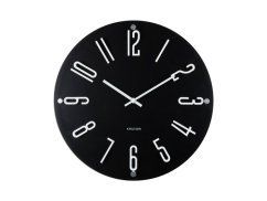Dizajnové nástenné hodiny 6090BK Karlsson 40cm