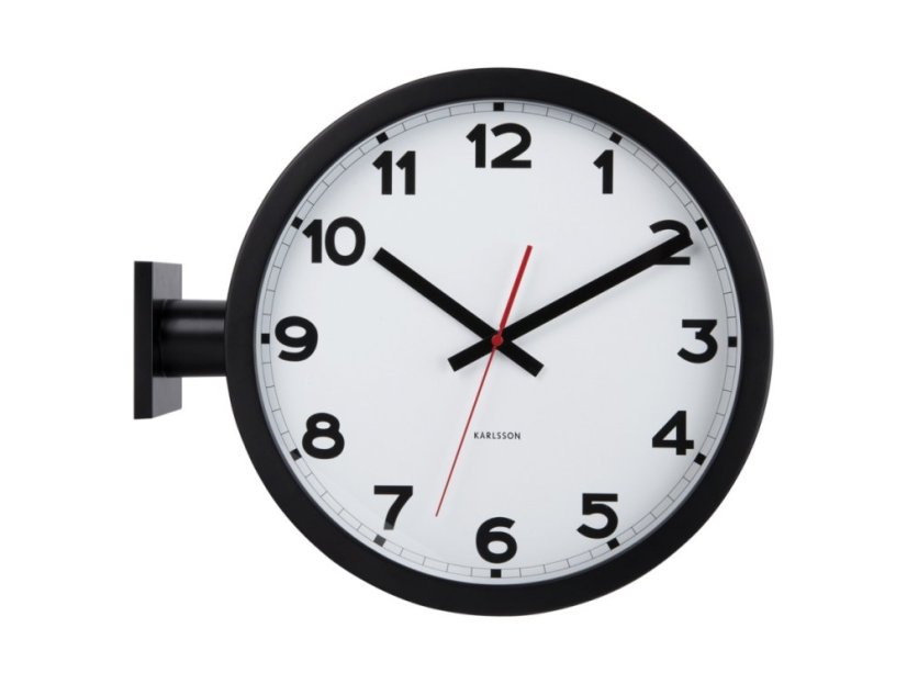 Oboustranné nástěnné hodiny 5966WH Karlsson 38cm