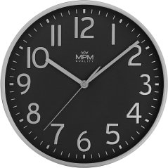 Nástenné hodiny s tichým chodom MPM Naxer - A - E01.4505.90