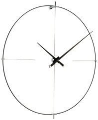 Luxusní designové nástěnné hodiny Nomon Bilbao L 110cm, černo-černé