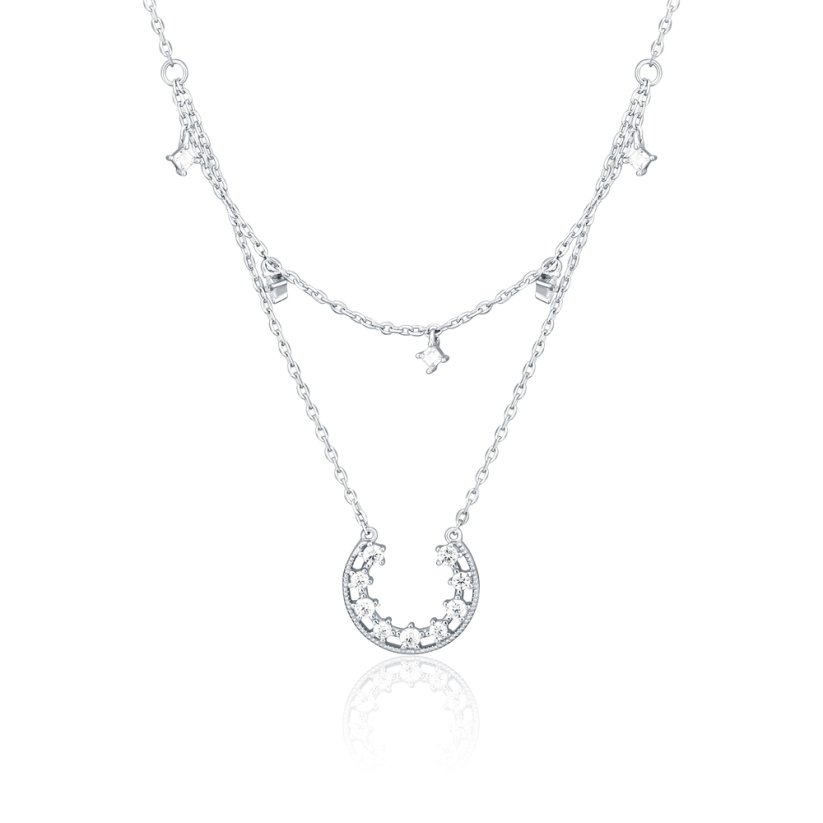 Stříbrný náhrdelník JVD SVLN0376X61BI45