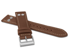 LAVVU Hnedý pilotný remienok PILOT z luxusnej kože Top Grain - 20