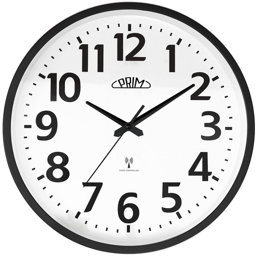 Nástenné rádiom riadené hodiny PRIM Radio Classic E01P.4183.90