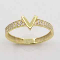 Zlatý prsten AZ2574, vel. 61, 1.6 g