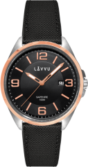 LAVVU Pánske hodinky so zafírovým sklom HERNING Rose Gold