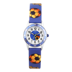 Detské náramkové hodinky s motívom futbal JVD J7229.3