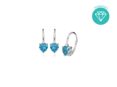 Strieborné náušnice so zirkónmi JVD SVLE0509SH8M400