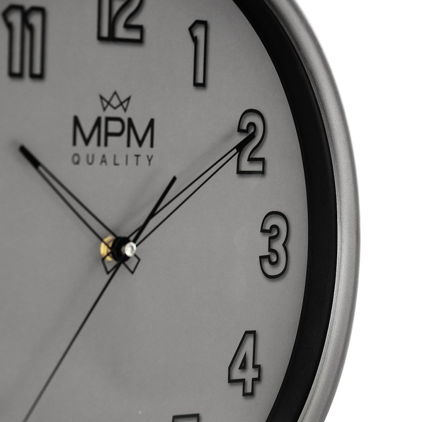 Nástenné hodiny s tichým chodom MPM Flynn - E01.4331.92