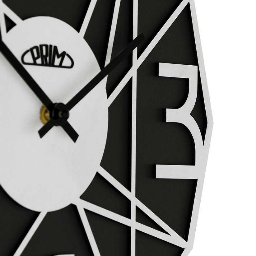 Drevené hodiny s tichým chodom PRIM Glamorous Design - B - E07P.4244.9000