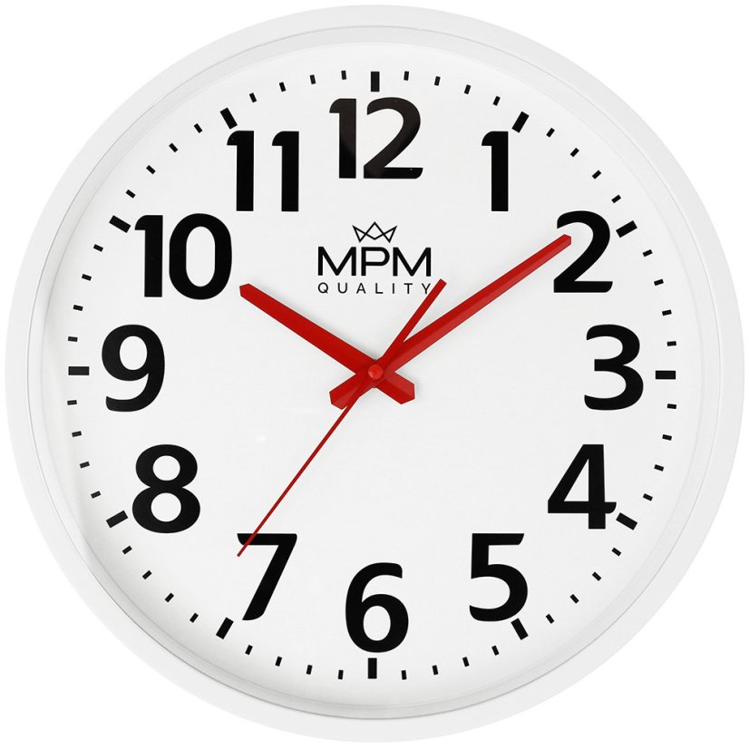 Nástenné hodiny s tichým chodom MPM Classic - A - E01.4205.0000
