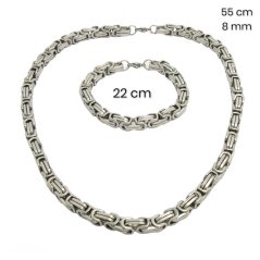 Ocelový náhrdelník + náramek 23756800
