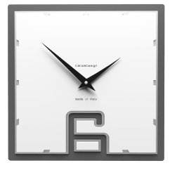 Dizajnové hodiny 10-004 CalleaDesign Breath 30cm (viac farebných verzií) Farba biela-1 - RAL9003
