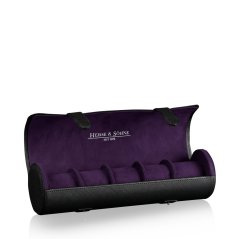 Pouzdro na hodinky HEISSE & SÖHNE 70019-164 Rondo 5 Black/Violet