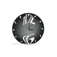 Dizajnové nástenné hodiny 1503M Calleadesign 45cm Farba čierna
