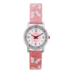 Dětské náramkové hodinky s motivem motýl JVD J7238.3