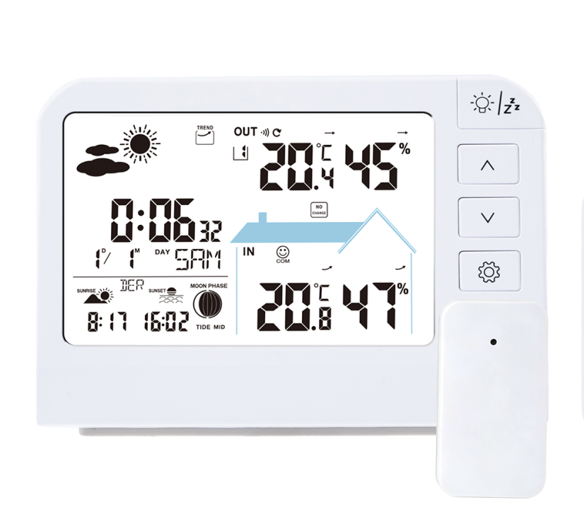 Digitální rádiem řízená meteorologická stanice JVD RB767.2