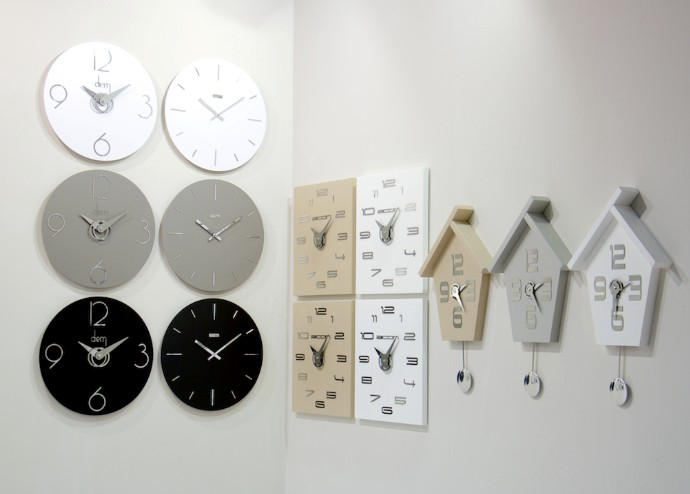 Dizajnové nástenné hodiny I501BN white IncantesimoDesign 40cm