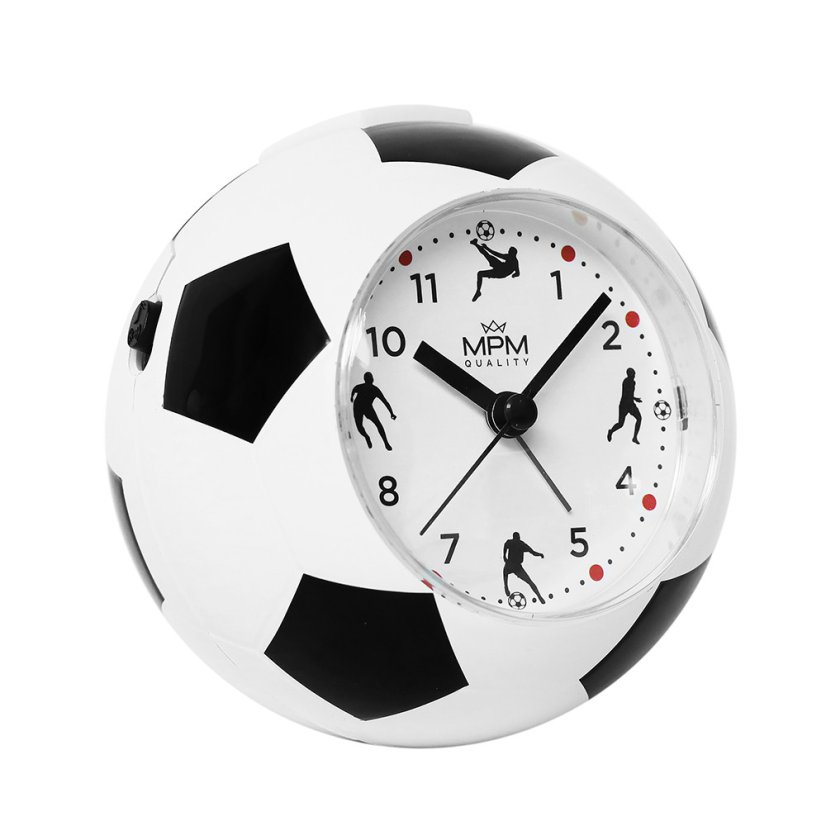 Detský melodický budík s tichým chodom MPM Kickoff Timekeeper - C01.4371.A