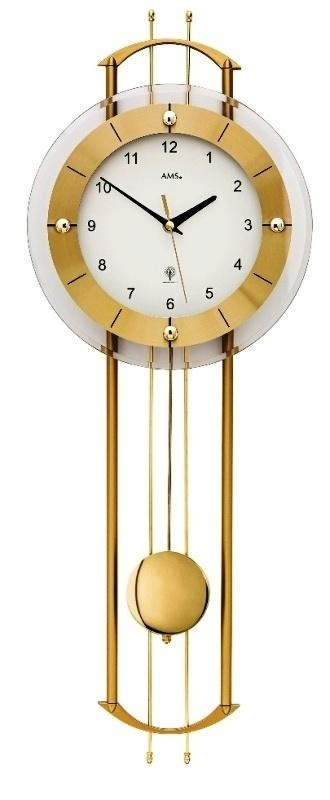 Luxusné kyvadlové nástenné hodiny 5257 AMS riadené rádiovým signálom 68cm Luxusné kyvadlové nástenné hodiny 5257 AMS riadené rádiovým signálom 68cm